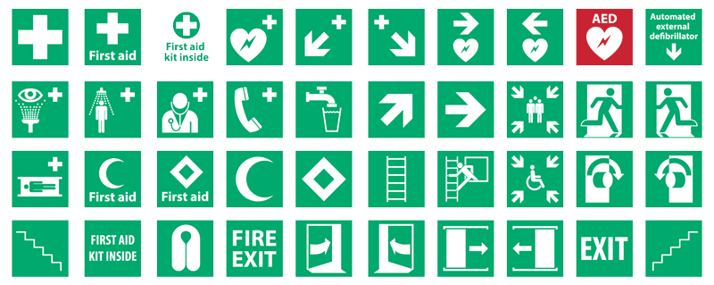 800x319 Vector Safety Signs And Icons Themzy Templates