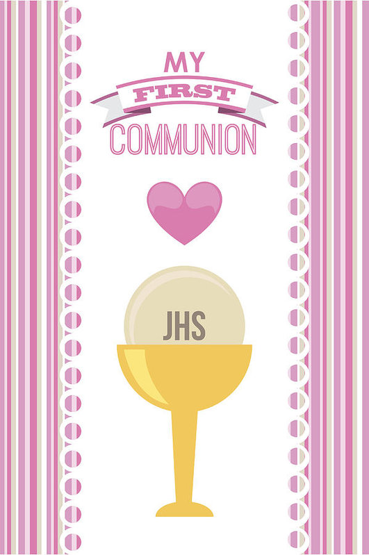 First Communion Vector Illustration Graphic Art Print 531x799 First Communion Vector Illustration Graphic Art Print