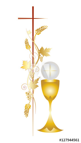 First Communion Vector Color Design Illustration, With Vine Grapes 283x500 First Communion Vector Color Design Illustration, With Vine Grapes