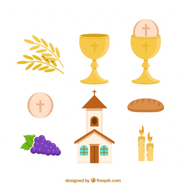 Set Of Church And Objects Of First Communion Vector Free Download 626x626 Set Of Church And Objects Of First Communion Vector Free Download