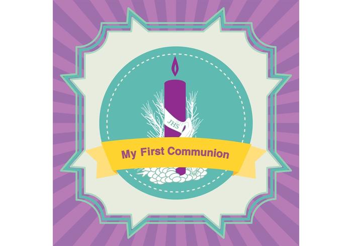 First Communion Card Vector Stock Images 700x490 First Communion Card Vector Stock Images