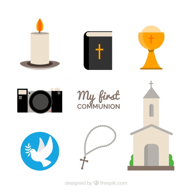 Elements For The First Communion Day Vector Free Download 626x626 Elements For The First Communion Day Vector Free Download