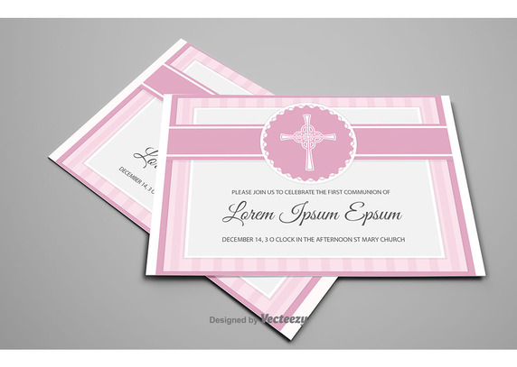 First Communion Card Vector Free Vector Download 572x407 First Communion Card Vector Free Vector Download