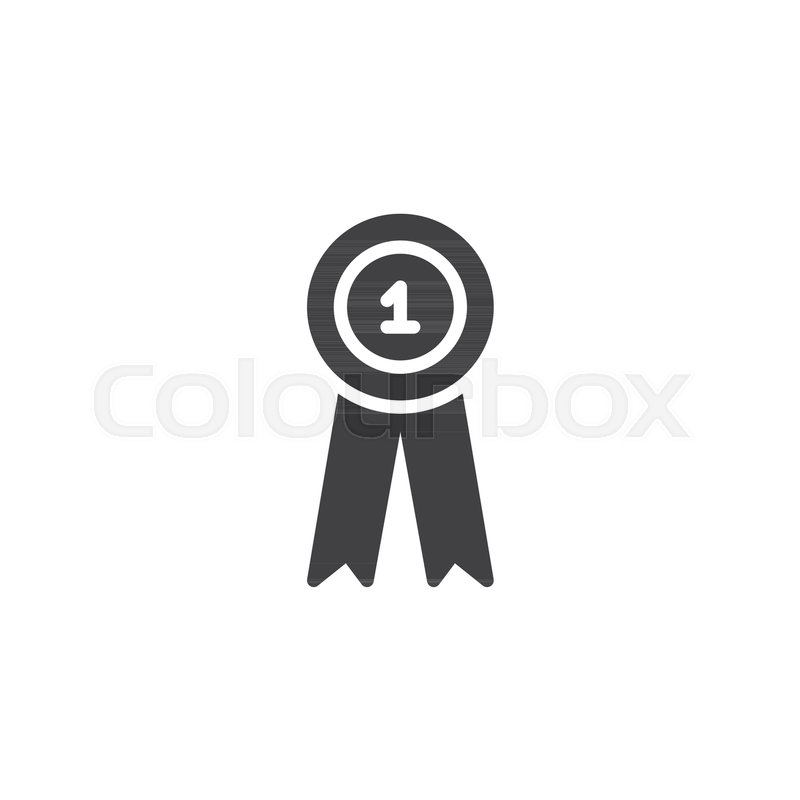 800x800 First Place Award Ribbon Vector Icon Stock Vector Colourbox