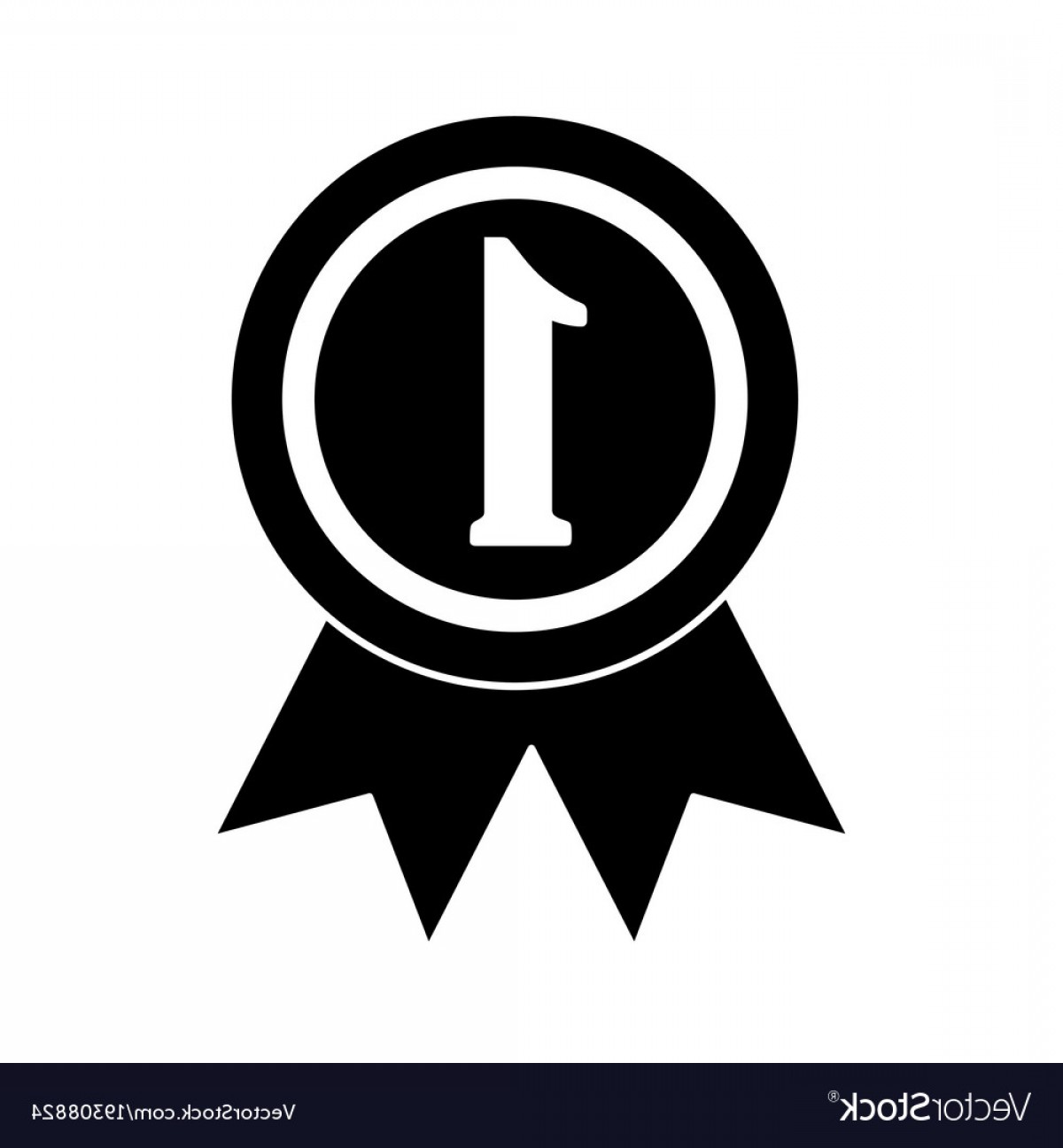 1200x1296 Ribbon Award First Place Icon Image Vector Soidergi