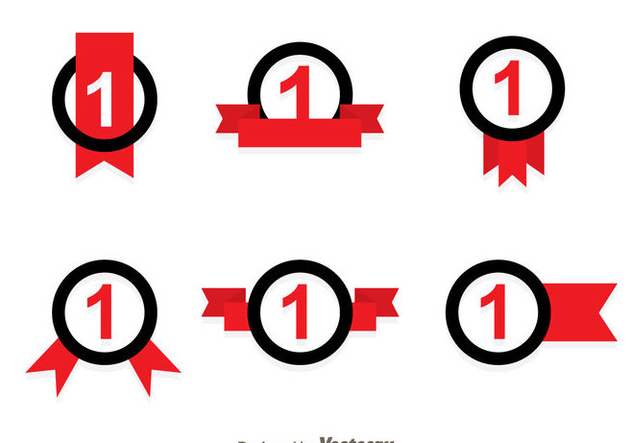 632x443 First Place Ribbon Black And Red Icons Free Vector Download