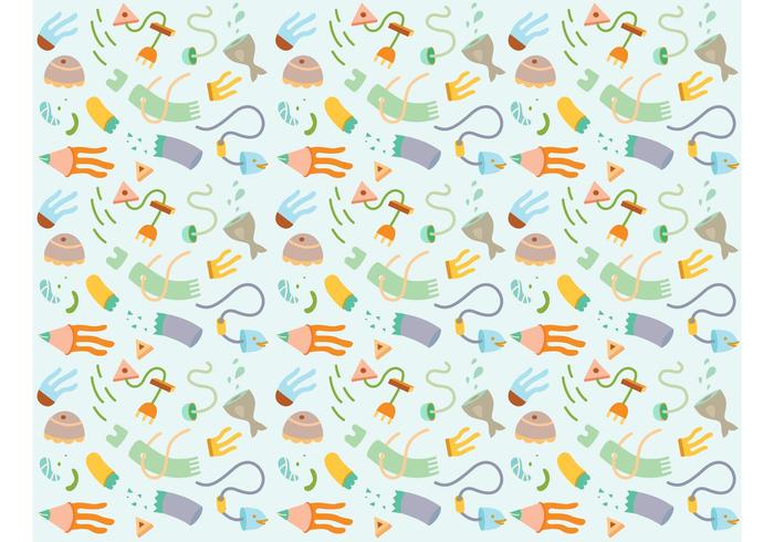 700x490 Abstract Fish Vector Background