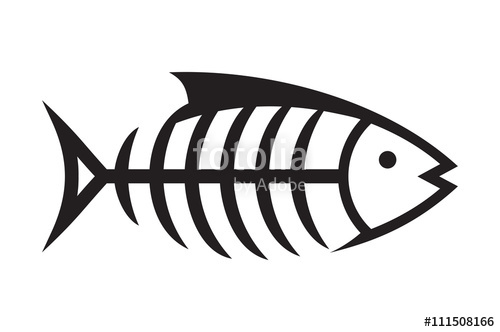 500x332 Fish Bone Vector Icon Stock Image And Royalty Free Vector