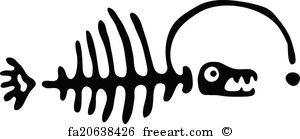 300x139 Free Art Print Of Fish Bone The Fish Bone Vector Illustration