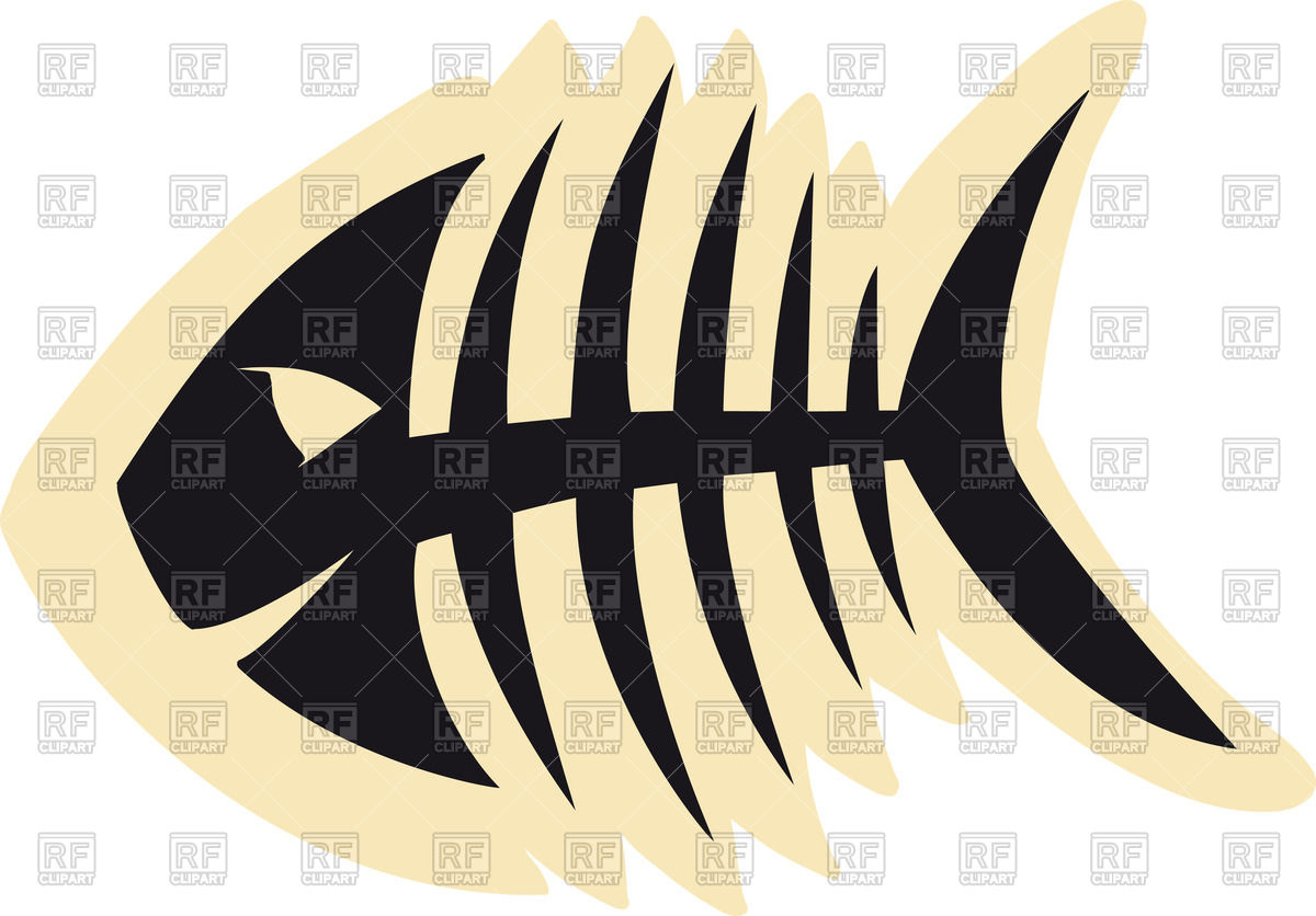 1200x836 Sketch Of Fish Skeleton