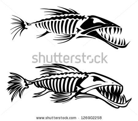 450x394 Dead Fish Skeleton Vectors Free Vector For Free Download