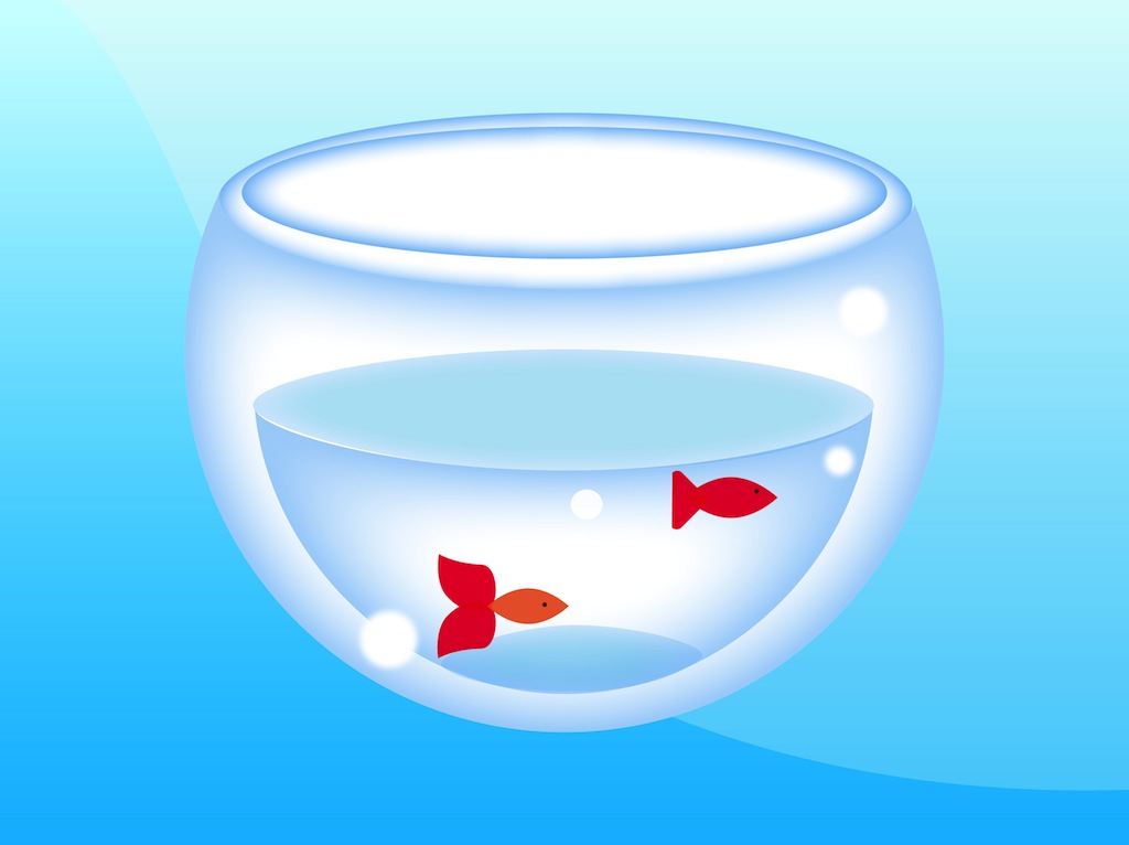 1024x766 Fish Bowl Vector Vector Art Graphics