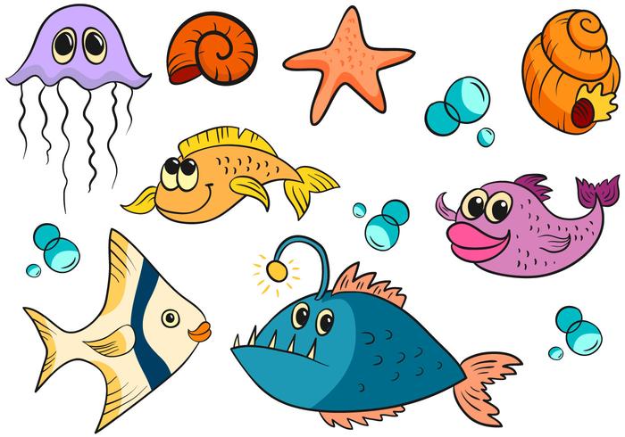 700x490 Free Cute Fish Vectors