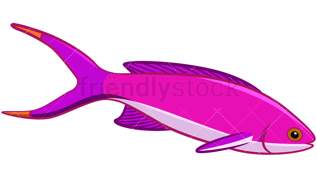 1200x675 Pink Fish Cartoon Vector Clipart