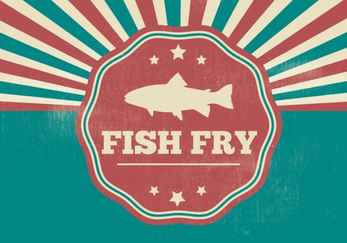 700x490 Vector Fish Fry Retro Illustration