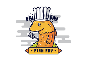 286x200 Fish Fry Free Vector Art