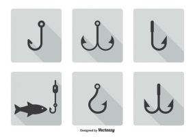 285x200 Fish Hook Free Vector Graphic Art Free Download
