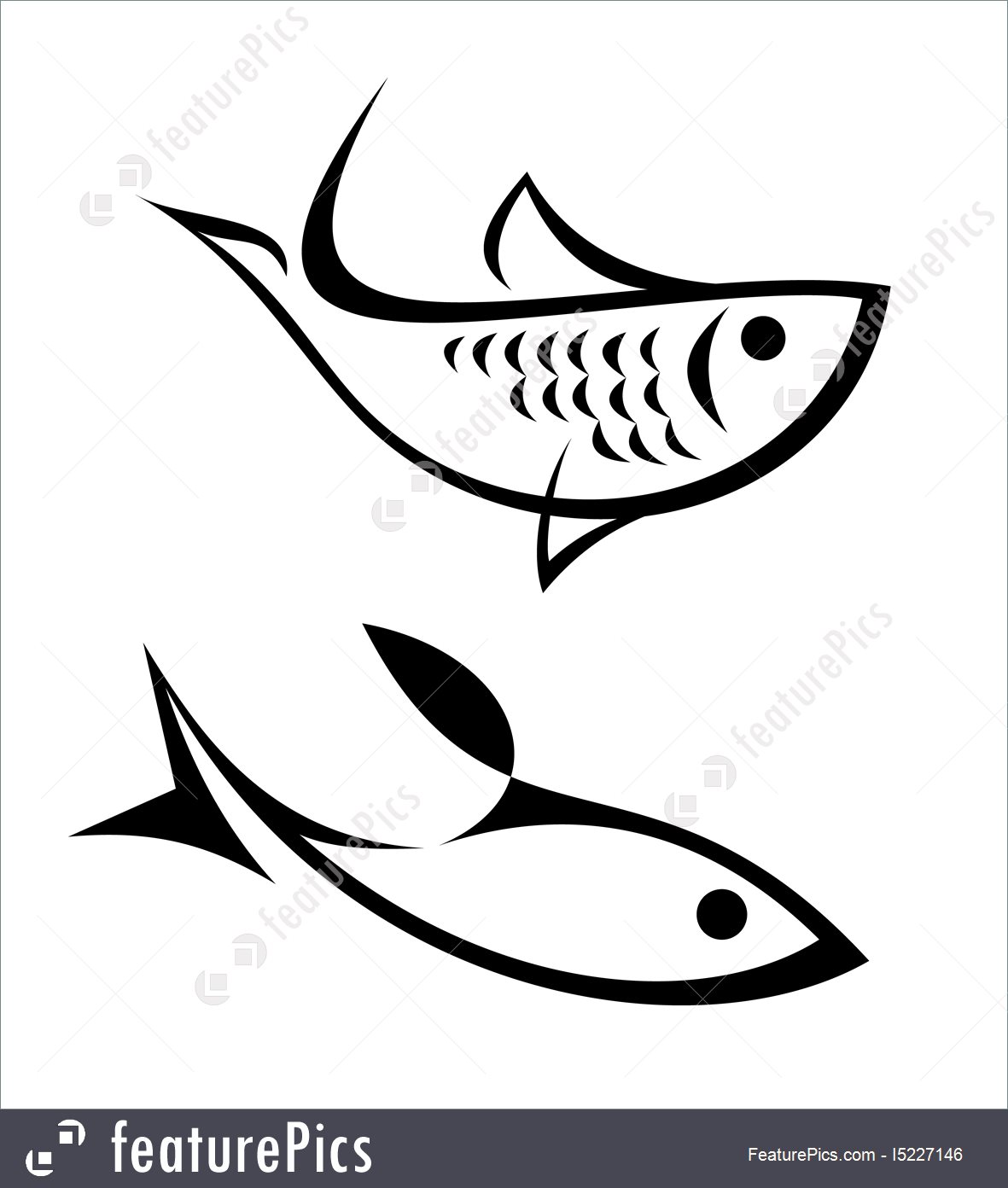 1181x1392 Fish Vector Icons Stock Illustration