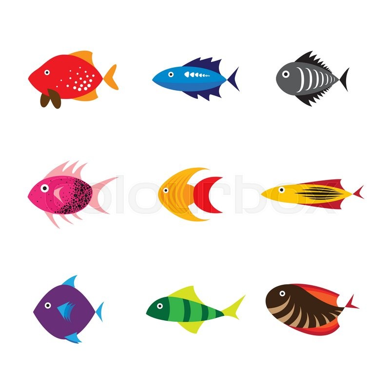 800x800 Fish Icon, Fish Icon Fish Icon Stock Vector Colourbox