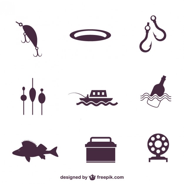 626x626 Fishing Icons Pack Vector Free Download