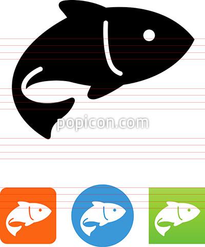 400x481 Swimming Fish Icon