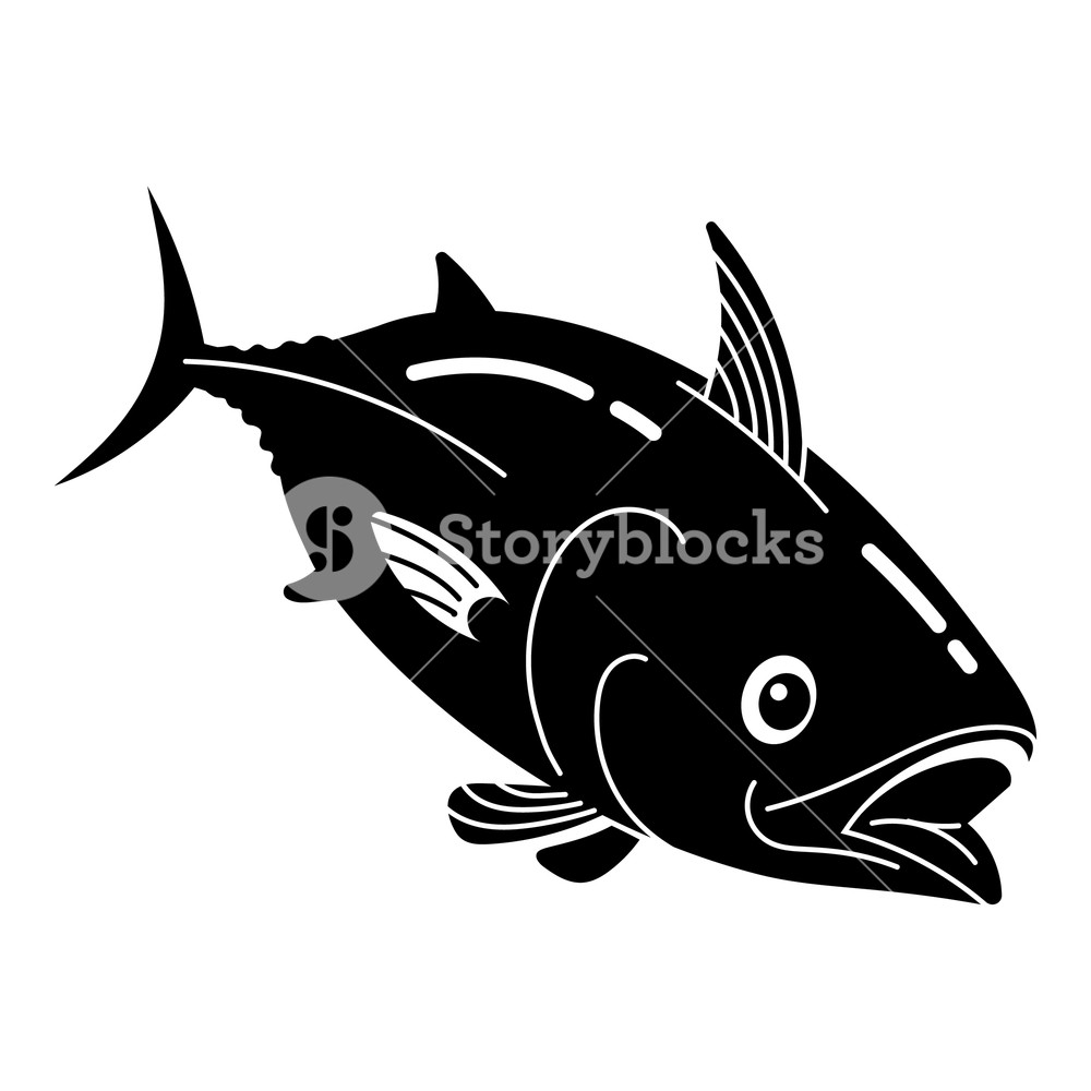 1000x1000 Tuna Fish Icon Simple Illustration Of Tuna Fish Vector Icon