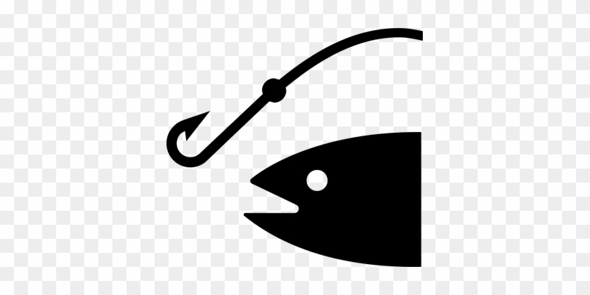 840x420 Fish, Hook, Symbol, Silhouette, Icon