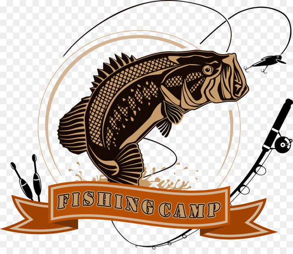 Logo Fishing Angling Illustration 600x520 Logo Fishing Angling Illustration