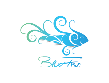 420x320 Blue Fish Logo Vector Logopik