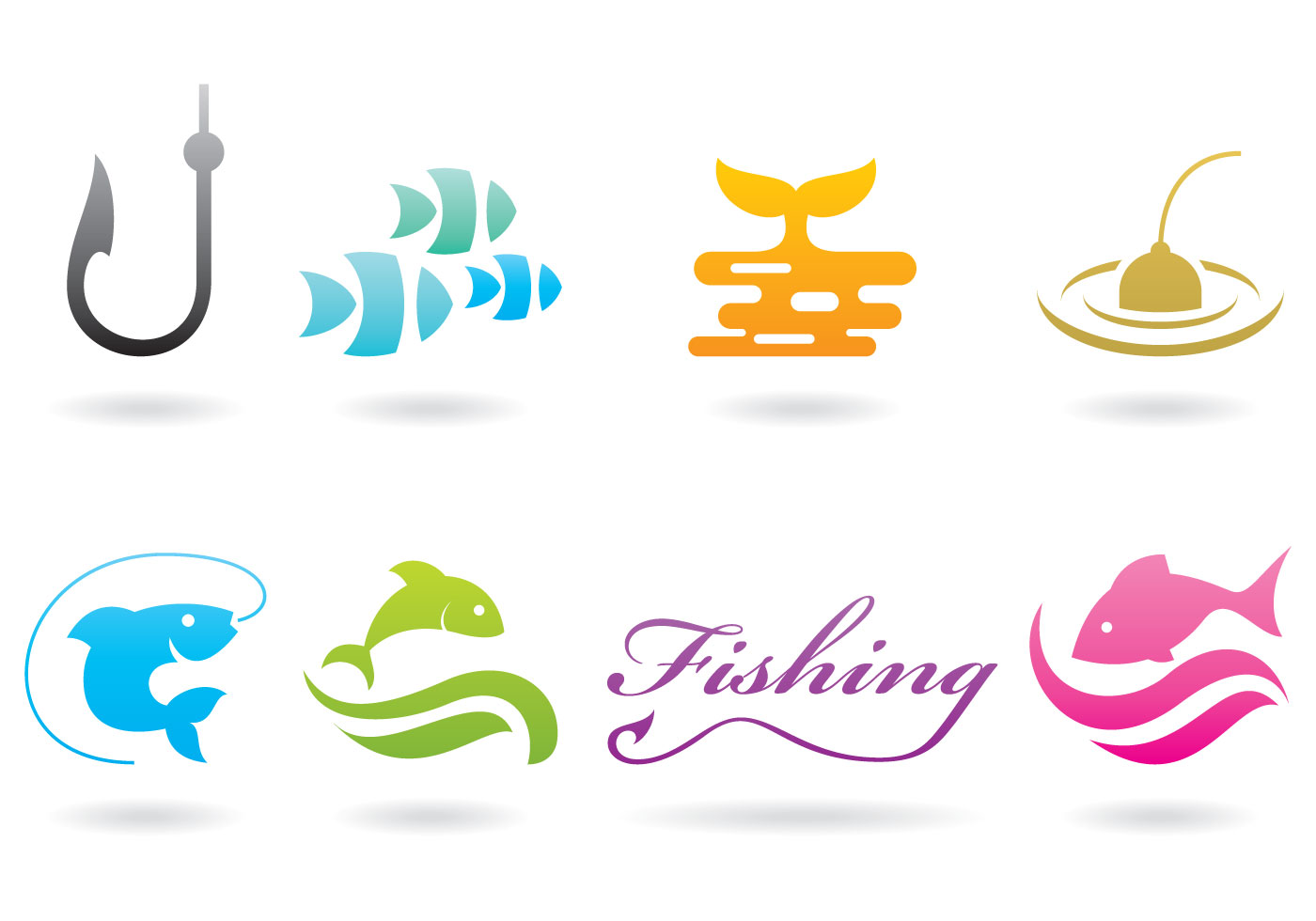 1400x980 Fish Logo Free Vector Art