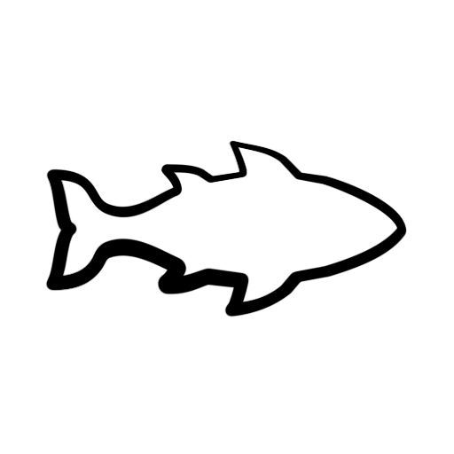 512x512 Fish Outline Clip Art Vector Free For Download