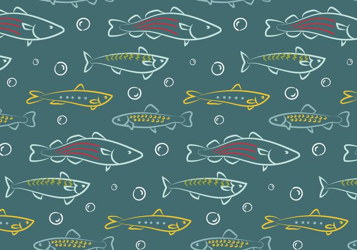 Hand Drawn Fish Pattern Vector Stock Images 700x490 Hand Drawn Fish Pattern Vector Stock Images