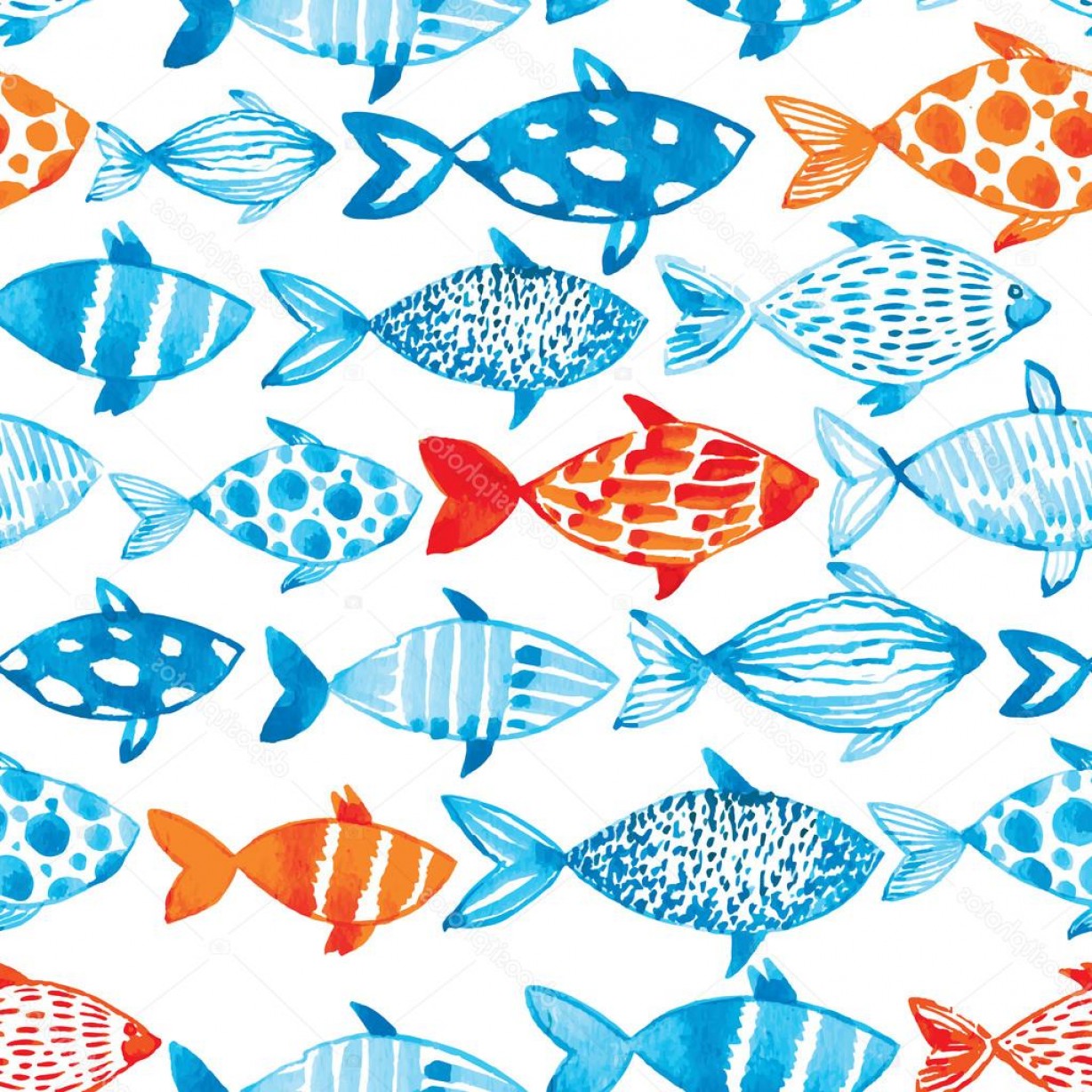 Fish Pattern Vector at Collection of Fish Pattern