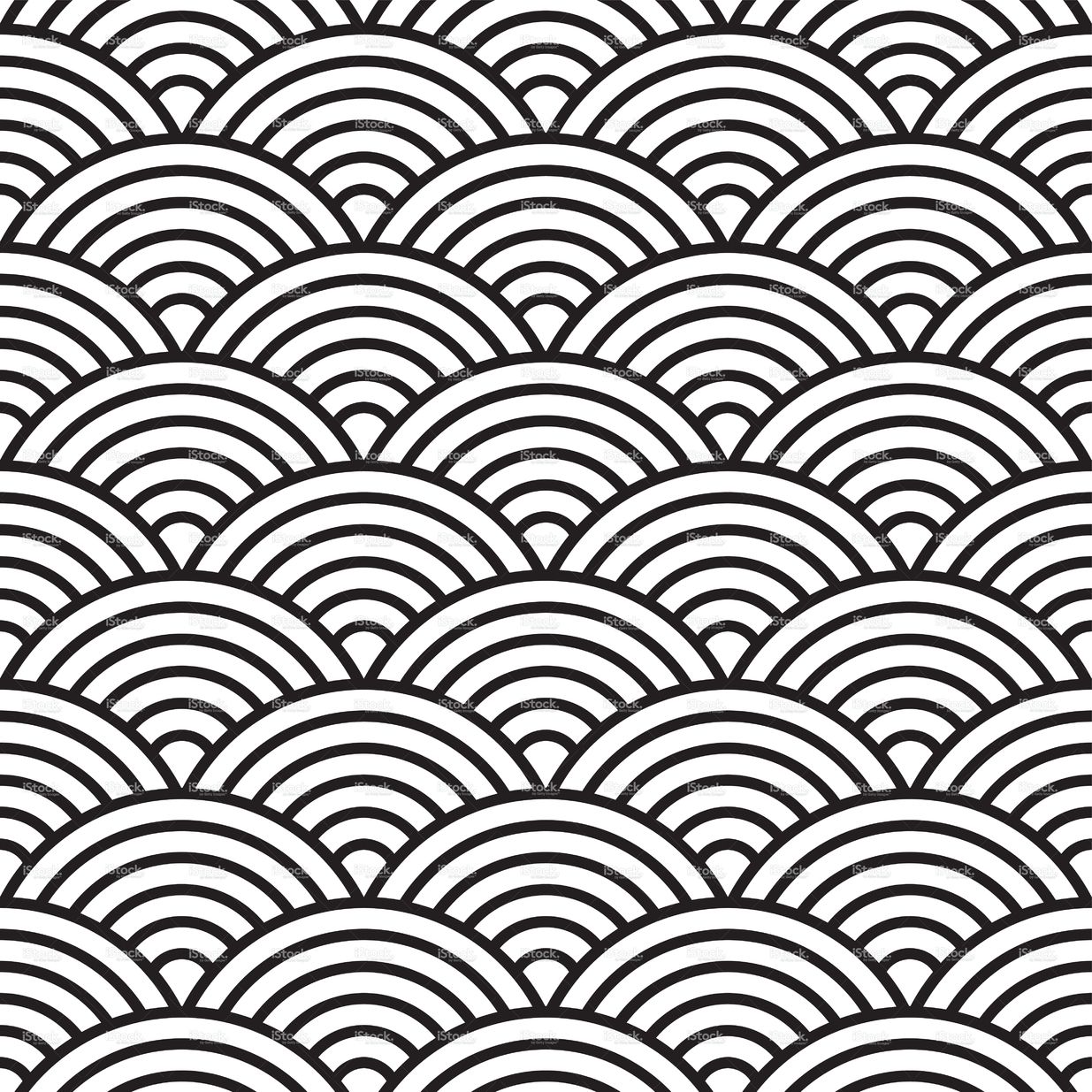 Seamless Fish Scale Pattern 1235x1235 Seamless Fish Scale Pattern