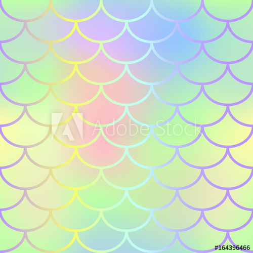 500x500 Rainbow Fish Scale Pattern Vector Texture Mermaid Seamless