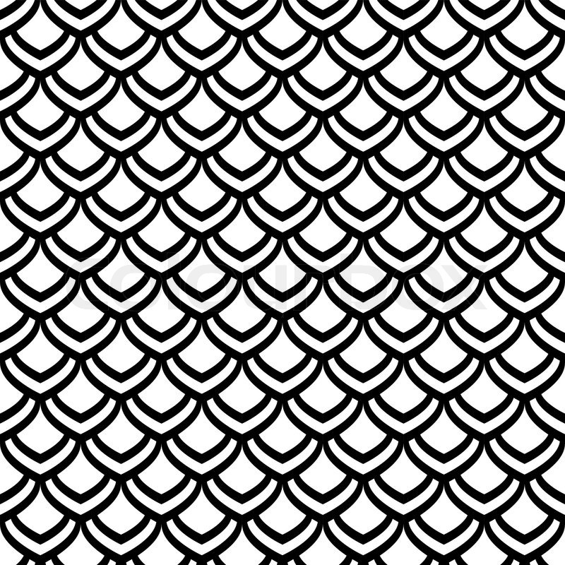 800x800 Seamless Pattern Fish Scale Stock Vector Colourbox