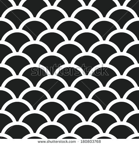 450x470 Fish Scale Pattern Fish Scales Monochrome Seamless Pattern