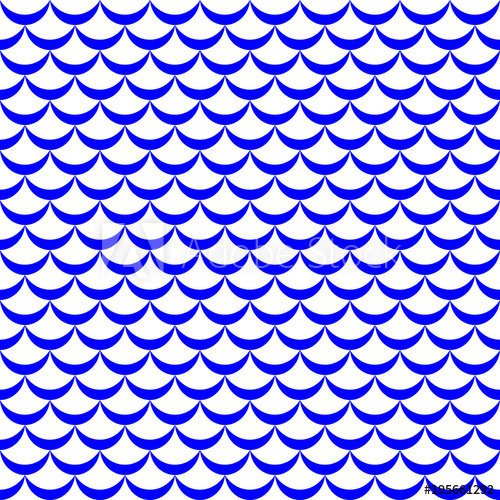 500x500 Fish Tail Or Mermaid Scale Vector Pattern Regular Seamless