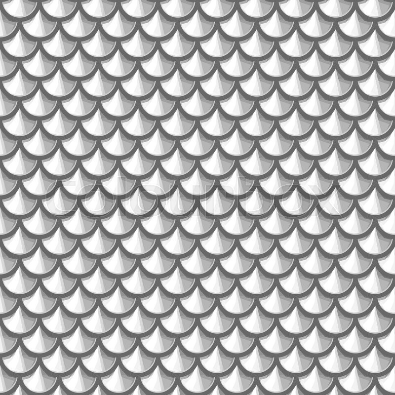 800x800 Seamless Grayscale River Fish Scales Stock Vector Colourbox