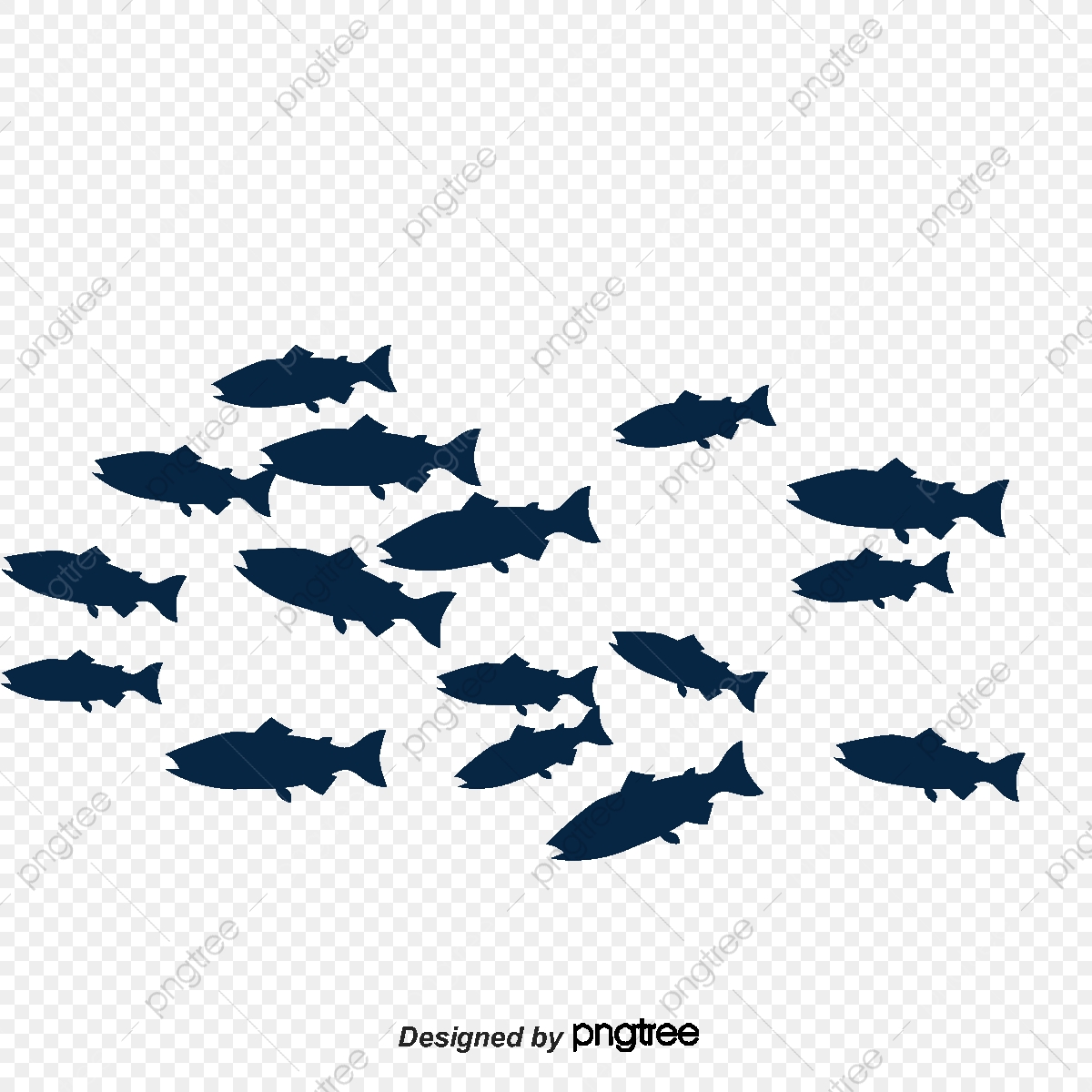 1200x1200 Fish Silhouette, Shoal Of Fish, Fish, Sketch Png And Vector