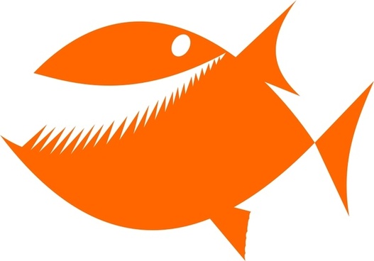 527x368 Vector Swimming Fish Silhouette Free Vector Download