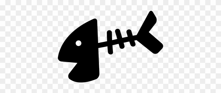 840x355 Fish Skeleton Black Shape Vector