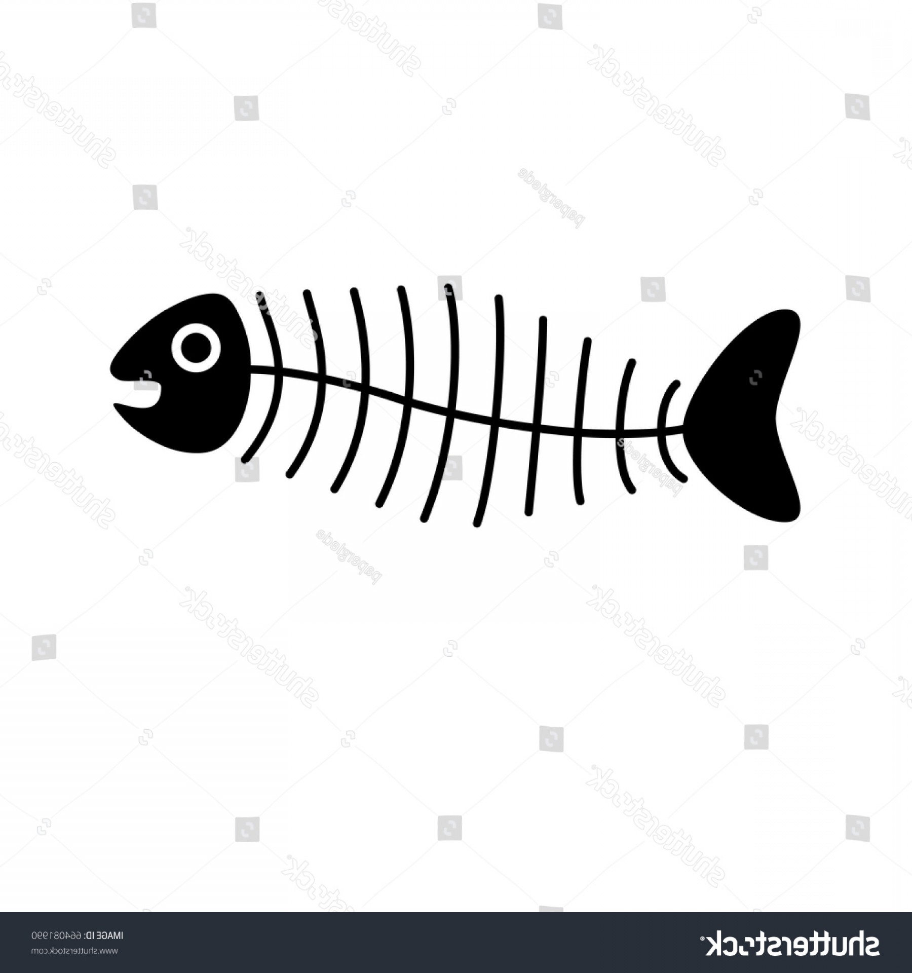 1800x1920 Fish Bones Abstract Skeleton Vector Cartoon Cqrecords