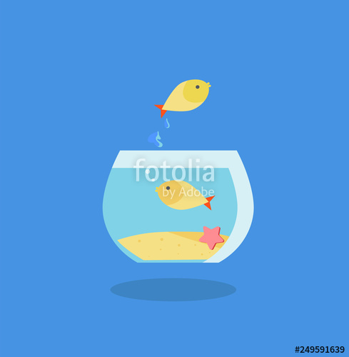 Cartoon Picture With Home Pets, Domestic Animals, Fish, Small Fish 489x500 Cartoon Picture With Home Pets, Domestic Animals, Fish, Small Fish