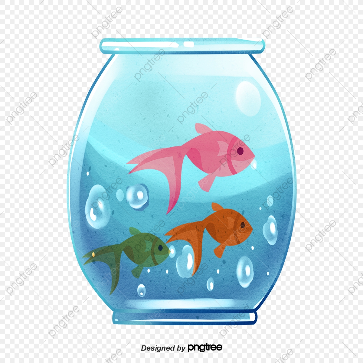 1200x1200 A Variety Of Fish And Fish Tank, Fish Vector, Cartoon, Vector Png