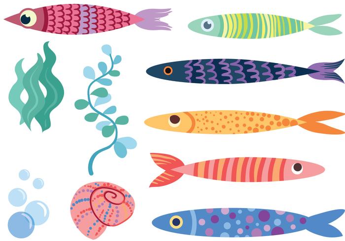 Free Cute Fish Vectors 700x490 Free Cute Fish Vectors