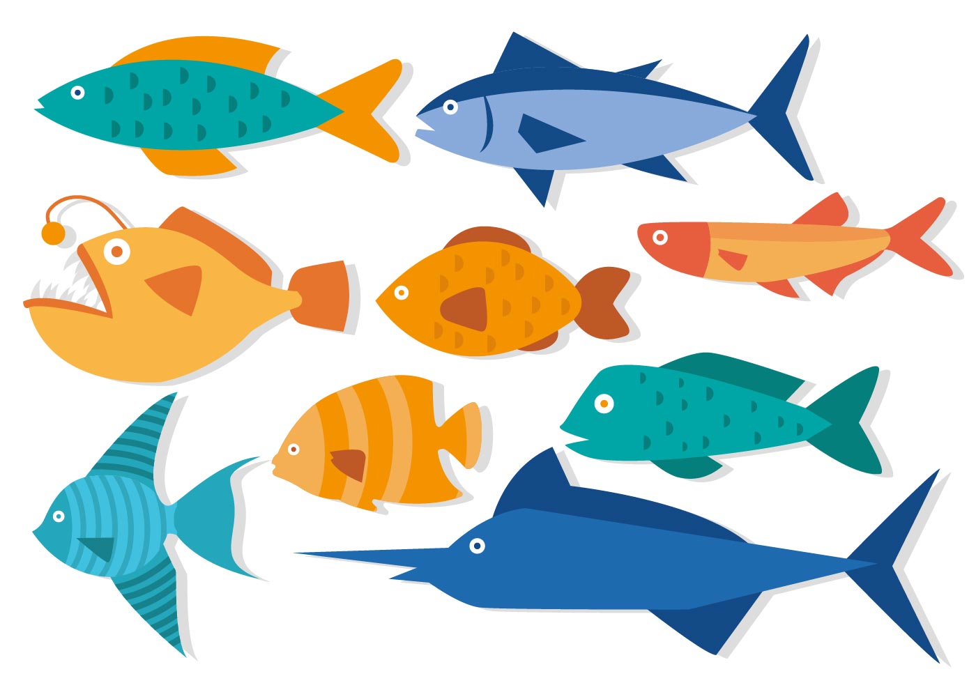 Fish Free Vector Art 1400x980 Fish Free Vector Art