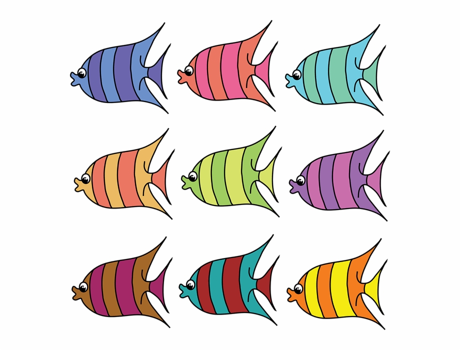 920x700 Set Of Cartoon Fish Vector