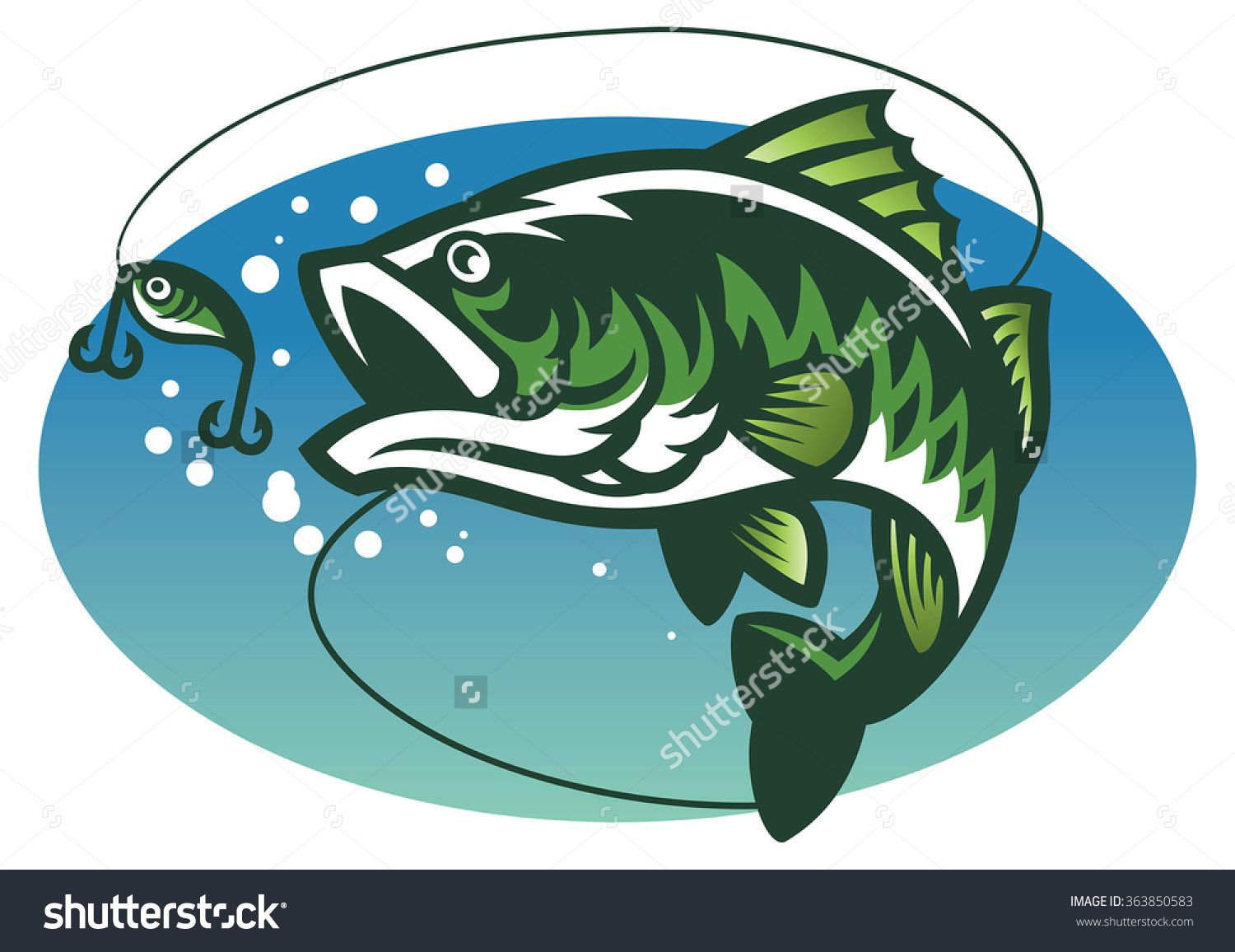 1500x1156 Large Mouth Bass Fish Mascot Stock Vector Illustration