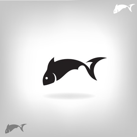450x450 Stylized Silhouette Of Fish Light Background